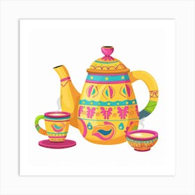 Teapot And Cup 2 Art Print