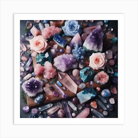 Crystals everywhere 2 Art Print