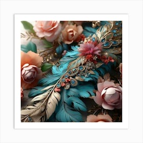 Boho Whispers of Elegance 81 Art Print