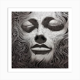 Woman'S Face 1 Art Print