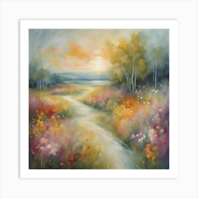 Walk In The Meadow Art Print