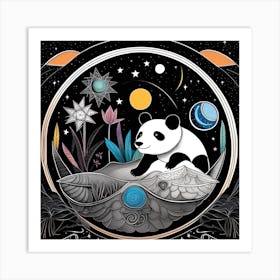 Zodiac panda Art Print