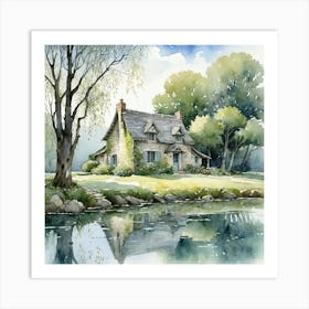 Country house scene 3 Art Print