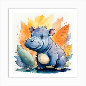 Hippo 1 Art Print