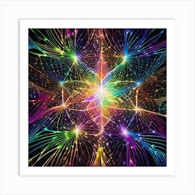 Psychedelic Star 5 Art Print