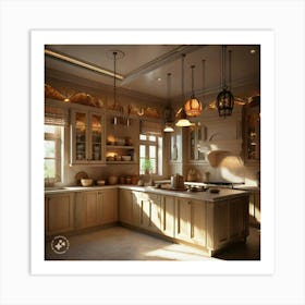 Mediterranean Kitchen Art Print