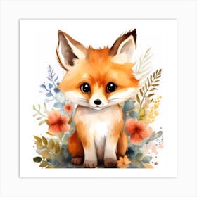 Fox Painting Art Print