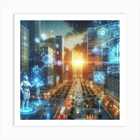 Futuristic Cityscape 21 Art Print