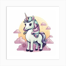 Unicorn Painting 1 Art Print