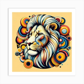 Lion Head 7 Art Print