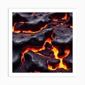 Lava Flow 4 Art Print