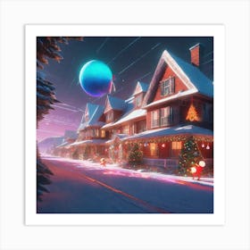 Christmas In The City Art Print