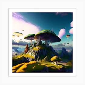 Mushroom World Art Print