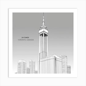 Canada Toronto Skyline Art Print