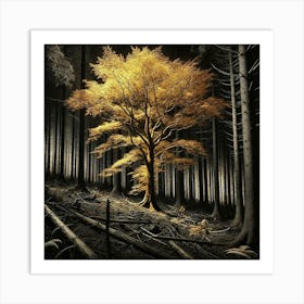 Tree In The Forest 28 Art Print