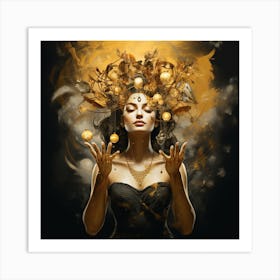 Golden Goddess Art Print