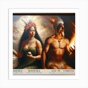 Artiphoria Mahuika Maori Female (2) Art Print