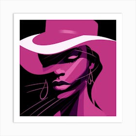 Woman In A Hat 11 Art Print