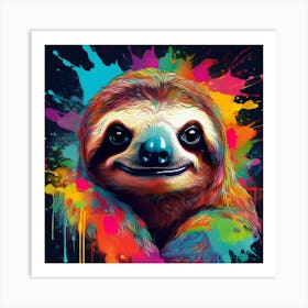 Dripping sloth Art Print