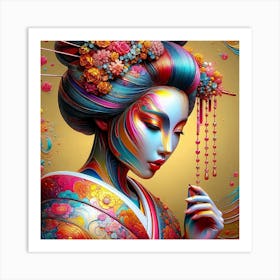 Japan Geisha Visual 136 Art Print