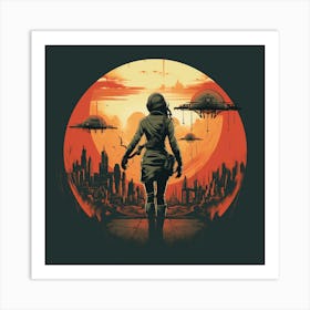 Space City 4 Art Print