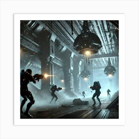 Void Reapers Disabling Gravity Generators Art Print