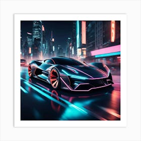 Futuristic Car 6 Art Print