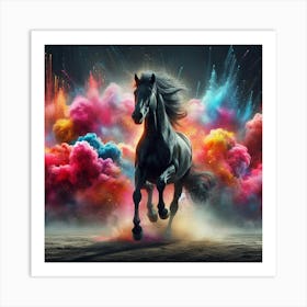 Colorful Horse 5 Art Print