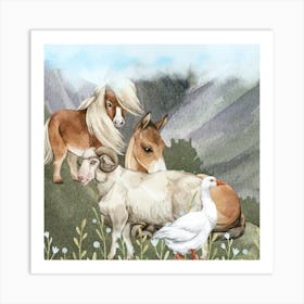 Harmony In The Highlands Art Print