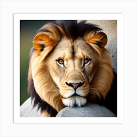 Lion Portrait Art Print