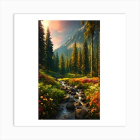 Mountain Stream Art Print