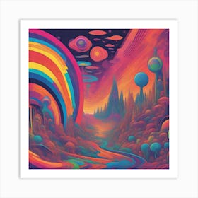 Rainbow In The Sky Art Print