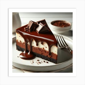 Chocolate Cheesecake Art Print