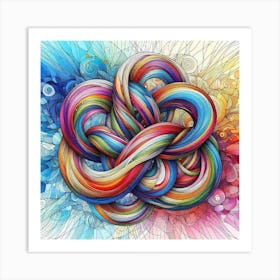 Psychedelic Swirl Art Print