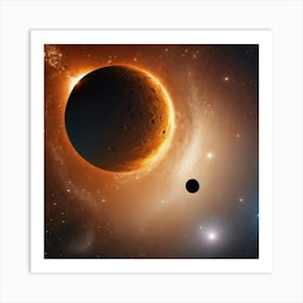 Planets In Space 1 Art Print