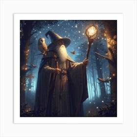 Lord Of Power Wizard Art Print