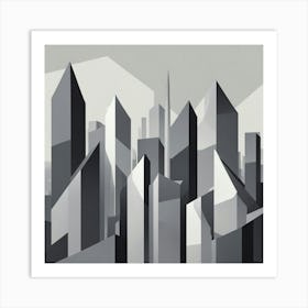 Abstract Cityscape 15 Art Print