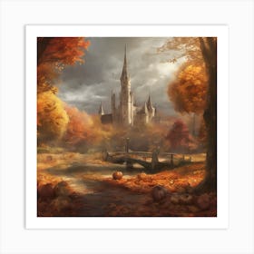 Castle In The Forest Art Print