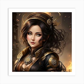 Gears and Glamour Art Print