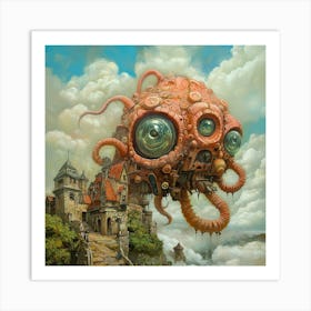 Giant Octopus Art Print