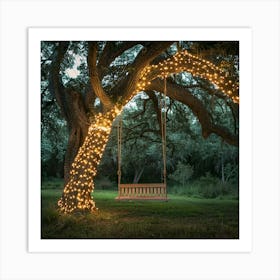 Stockcake Enchanted Evening Swing 1719974998 1 Art Print