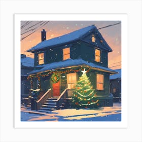 Christmas House 29 Art Print