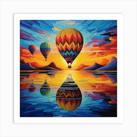 Hot Air Balloons Art Print