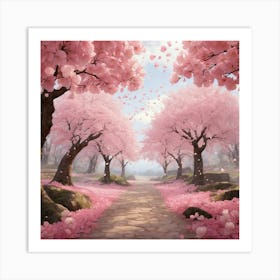 Cherry Blossoms Art Print