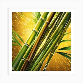 Bamboo Stalks 3 Art Print