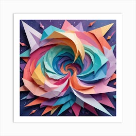 Origami Art 1 Art Print