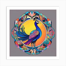 Peacock Art Print