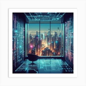 Futuristic Cityscape 34 Art Print