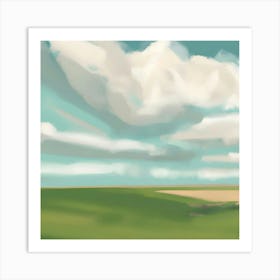 Landscape Painting 1 Art Print