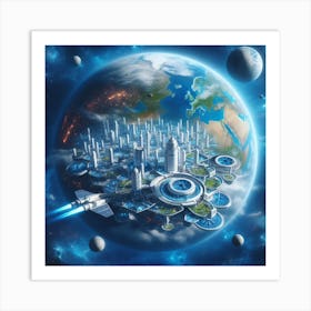 Space City 33 Art Print